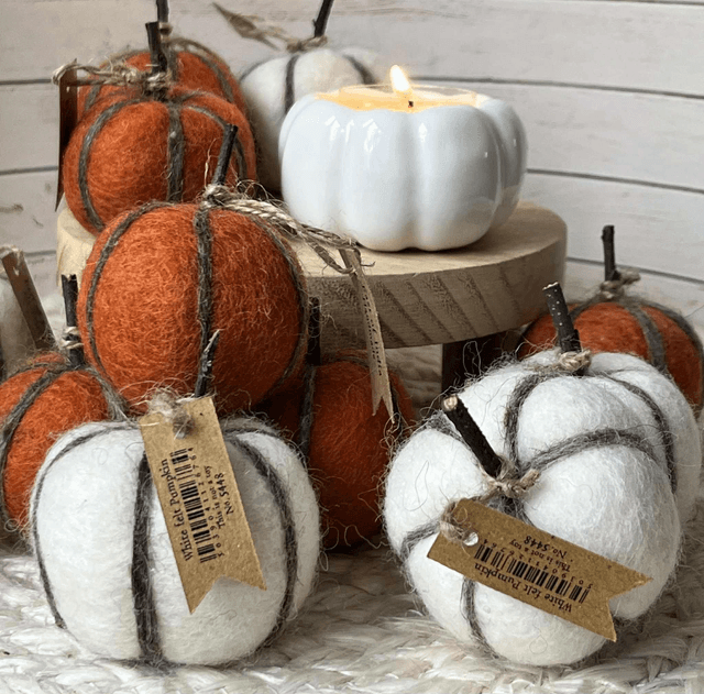 Felt Pumpkins
