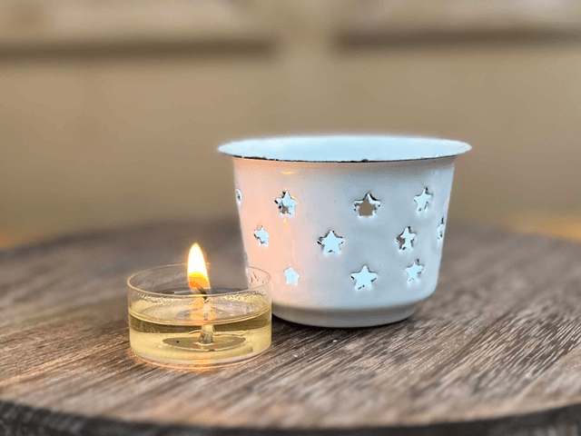 Enamel Star Tealight Holder