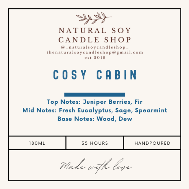 Cosy Cabin Winter Candle