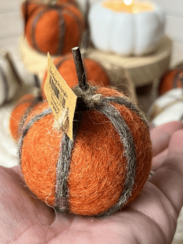 Felt Pumpkins