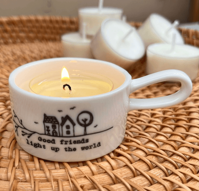 Good Friends Handled Tealight Holder