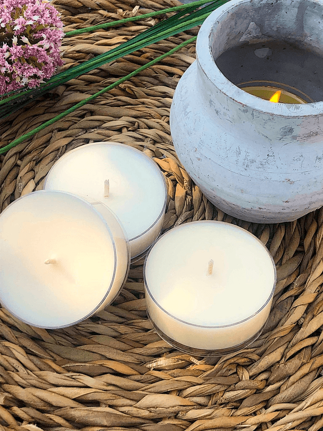 4 Large Soy Tealights