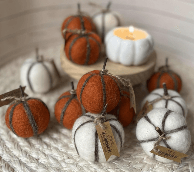 Felt Pumpkins